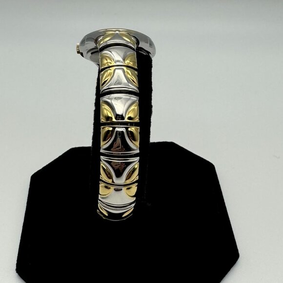 Vintage 1990s TIMEX INDIGLO WATCH Ladies Two Tone Stretch Bracelet Light WR30 - Picture 4 of 10